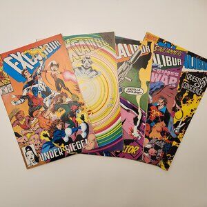 Lot of 5 Excalibur Comic Book 65 66 67 68 69 1993 Marvel Run X-termintor 90s X